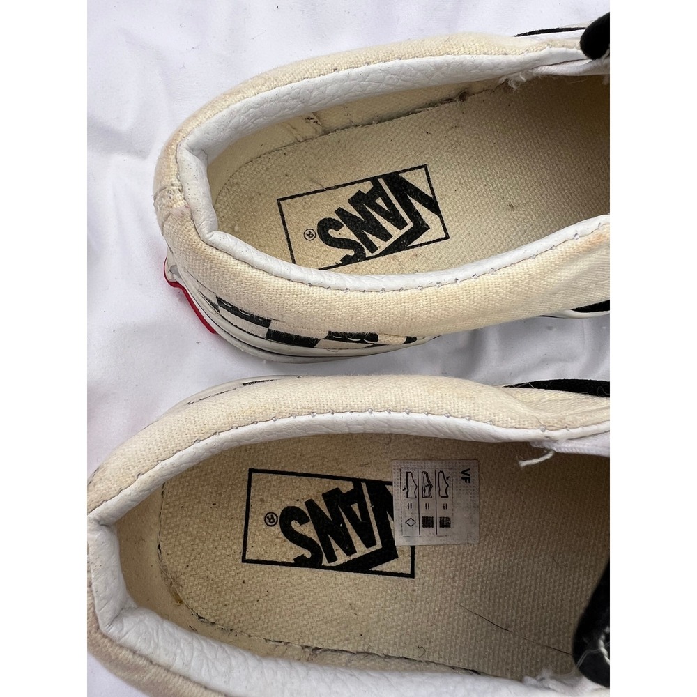 Vans Kids Checkerboard Slip-On‎ Sneakers Black White US 12.0 Kids 721356 - Picture 4 of 8